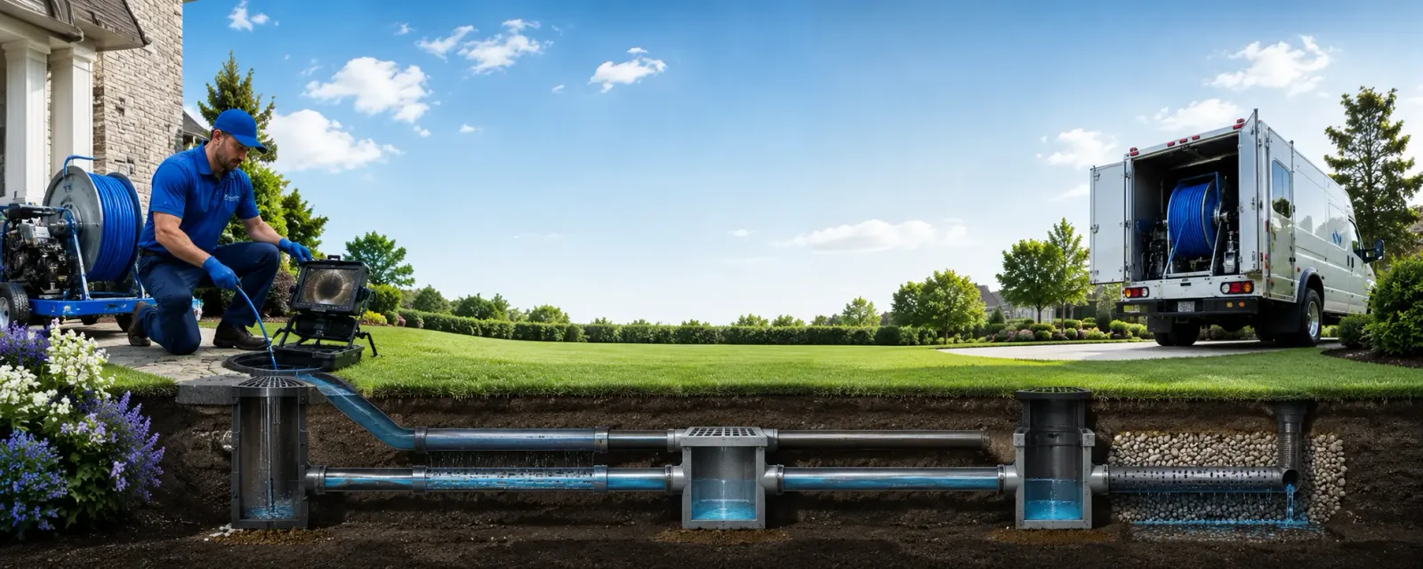 Outdoor drain cleaning information for Glen Fork, WV